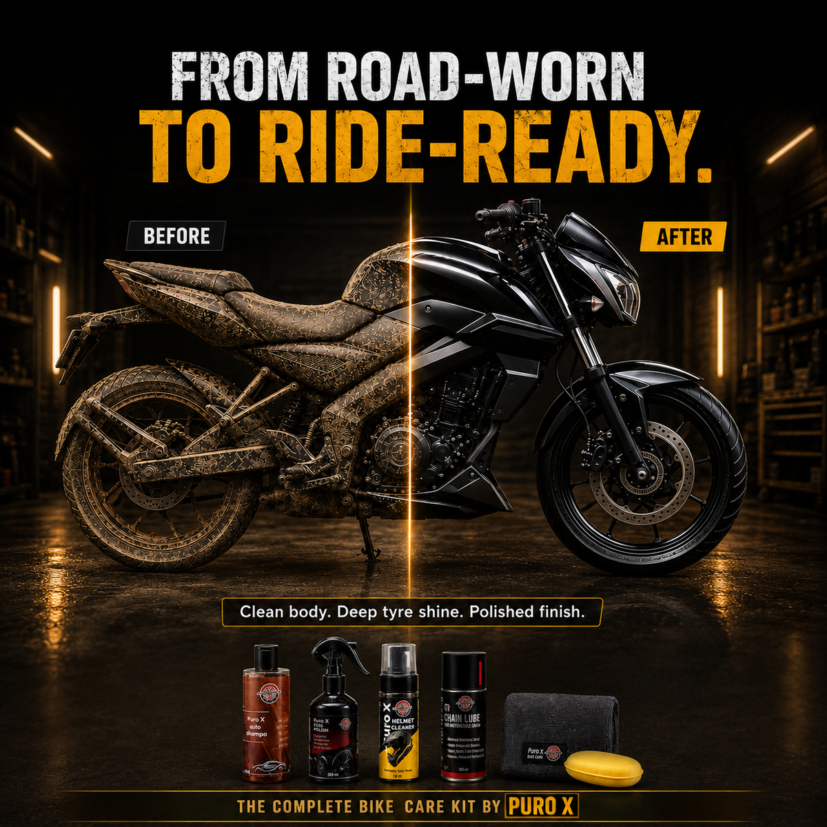 Professional Bike Care Kit - 7 in 1 Combo