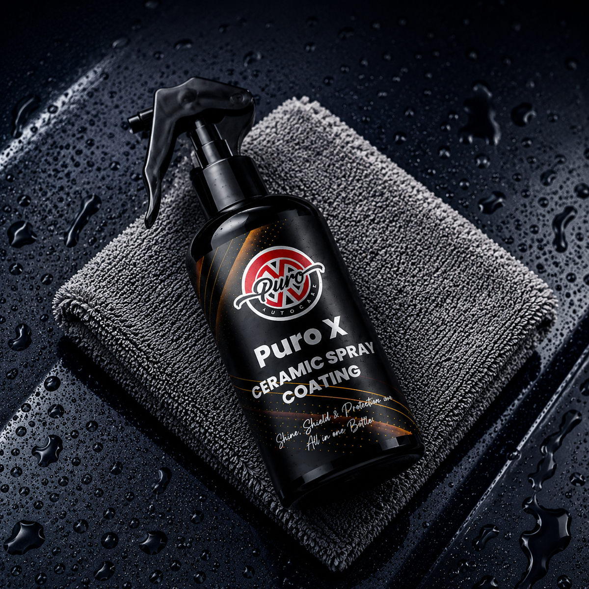Ultimate Ceramic Coating Spray + FREE 340 GSM Microfibre Cloth
