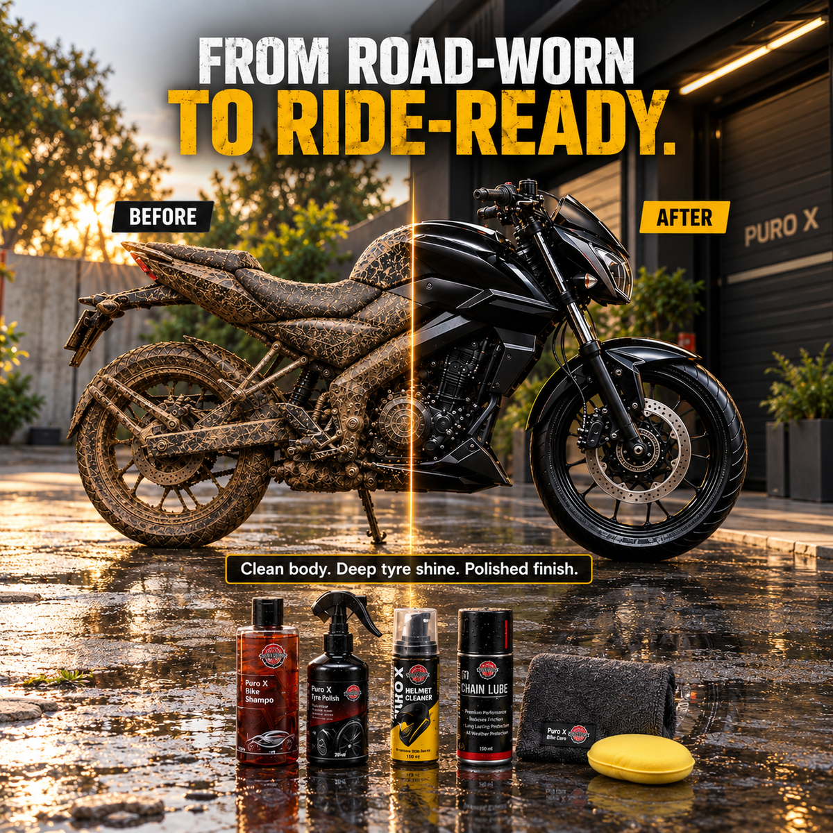 7 in 1 Professional Bike Care Kit Combo