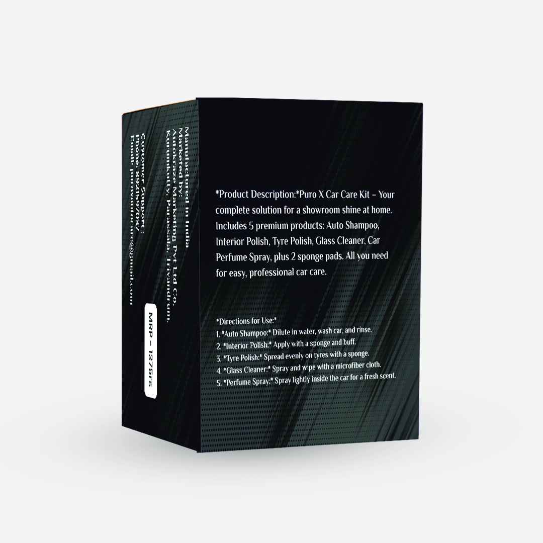 Puro X car care kit (7pcs)